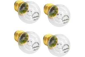 Appliance Oven Refrigerator Bulbs,G45 120 Volt 40 Watt Oven Bulb,High Temperature 300 Degree Resistant Incandescent Bulbs,E27
