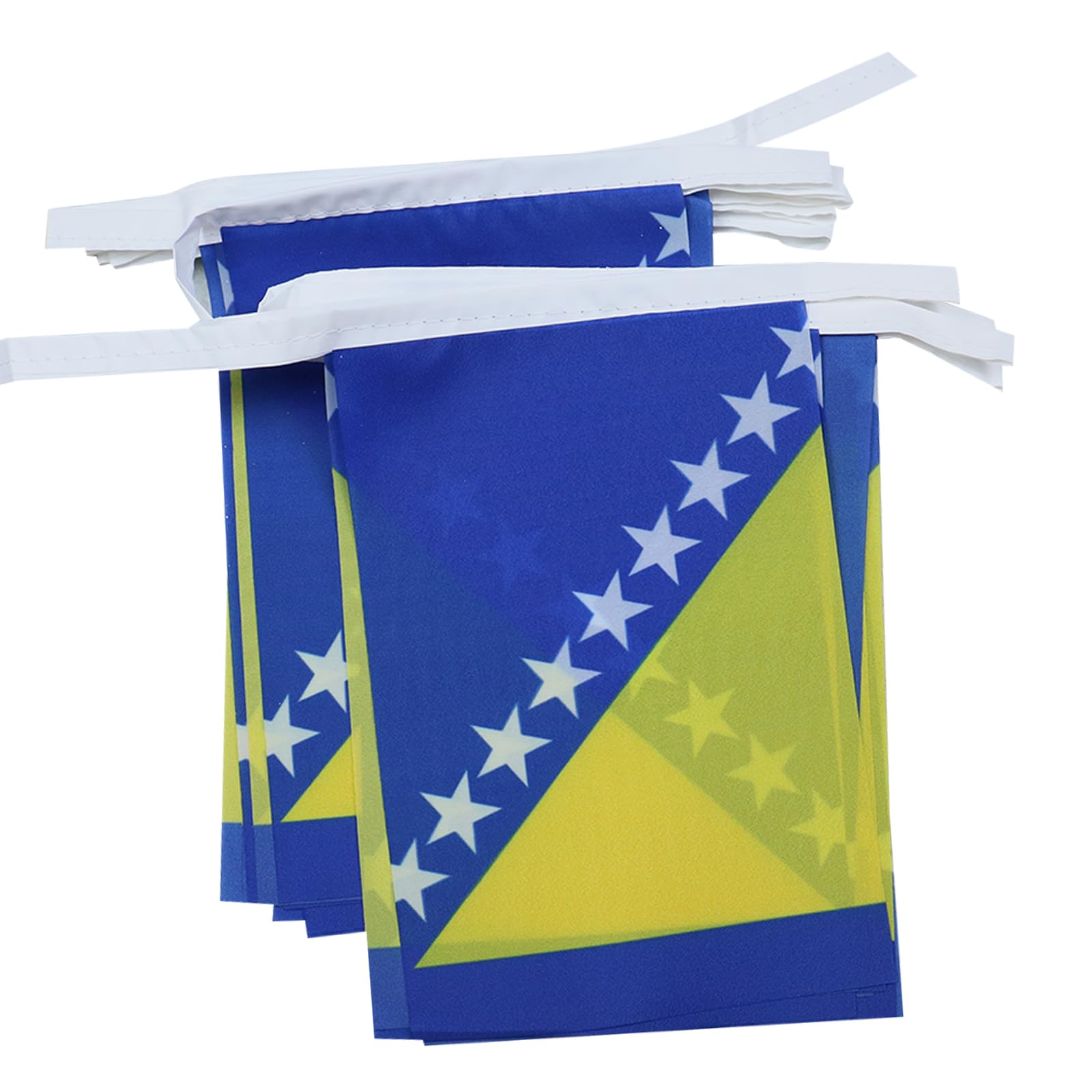 AZ FLAG Bosnia and Herzegovina Bunting Flag, 20 Ft Garland with 20 Small Bosnian Herzegovinian Flags 8'' x 6'', 100% Polyester String Pennant, 6 meters โ image 1