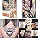 India Tattoo Ointment Kit, Conical Temporary Art Tattoos Painting, 6 Color,1Pcs Bottle, 4Pcs Nozzles with Stencils(Random)