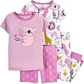 Carter's Toddler Girl's 4 Piece Cotton Pajama Set (Cute/Cuddly Koala, 4T)