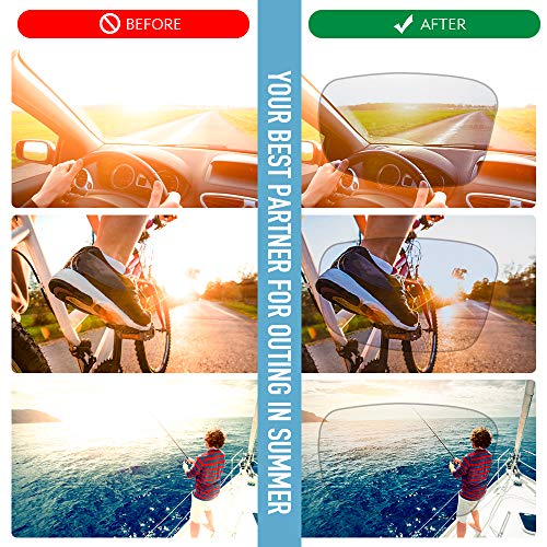 Bloomoak Polarized Driving Sonnenbrille Sport Sonnenbrille UV-Schutz Ultraleicht AL-MG Metallrahmen für Golf Angelsport – Bild 7