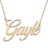 HUAN XUN Customized Custom Simple Any Name Necklace
