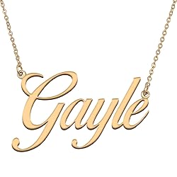HUAN XUN Customized Custom Simple Any Name Necklace