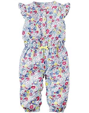 Floral Romper, Blue, New Born