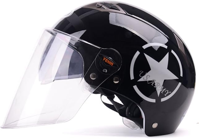 Amazon テンカ バイクヘルメット ジェットヘルメット フルフェイス メンズ レディース システム ジェット シールド付き 男女兼用 ブラック2 長レンズ ジェット 車 バイク