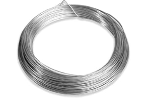 SCIWIL 20 Gauge Craft Wire, 164 Feet Galvanized Metal Wire for Picture Hanging, Bonsai Training, Jewelry Making and DIY Repair Project