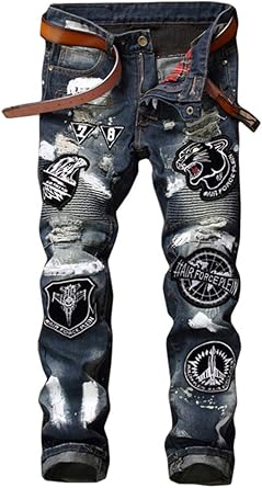 jeans with patches