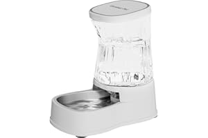 Gardner Pet Automatic Dog Water Dispenser Gravity Stainless Steel Water Waterer Feeder, Large Capacity Water Feeding Bowls for Medium & Large-Sized Dogs Cats Other Pets -(2.1 Gallon)