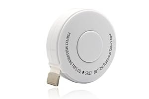 Perfect Measuring Tape - Premium Retractable Tailor’s Tape Measure & Crafters Tape – 80″ / 2m - Pocket Sized Fractional Inch & Metric Tape Measure for Fabric, Body, and Sewing Measurements