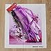 CynKen 50x58cm 3D Silk Ribbon Purple Flower Cross Stitch Kit Embroidery DIY Handwork Home Decoration