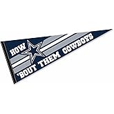 Dallas Cowboys How Bout Them Cowboys Pennant Banner Flag