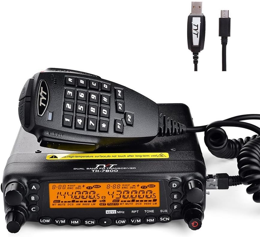 TYT TH-7800 Mobile Transceivers 50W Dual Band Ham Radio 800CH Amateur Radio
