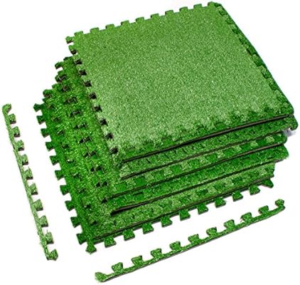 Sorbus Grass Mat Interlocking Floor Tiles Soft Artificial Grass