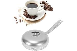 POCREATION Manual Coffee Roaster, Premium Stainless Steel Handy Bean Roaster with Fine Mesh for Even Roasting for Coffee Bean