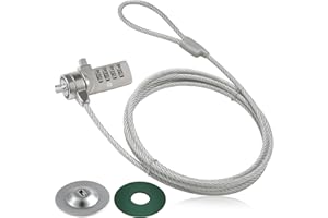 HOX Laptop Cable Lock, Hardware Security Cable Lock Anti Theft Combination Lock for iPad Tablet Laptop MacBook