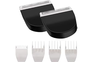 COLORSKI 2 Pack Professional Peanut Clipper/Trimmer Snap On Replacement Blades #2068-300 - Compatible with Wahl Peanut Hair Clipper/Trimmer, Black