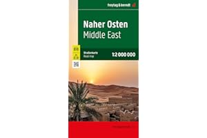 Middle East Road Map 1:2,000,000