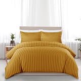 Moonlight20015 Double Duvet Set Reversible Stripes Ochre 200x200 cm view 6