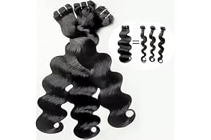 TRIIPPY Raw Human Hair Bundles,Triple Lifespan Than Regular Virgin Hair No.1 Sales Of Raw Hair Bundles,100 Cambodian Raw Body Wave 3 Bundles,(20 22 24 Inches) Keep Soft and Silky After Multiple Washes