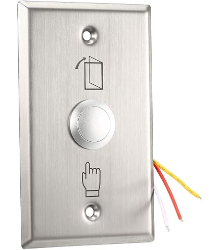 Access Control Push Switch Uxcell 12V DC Door Access Control Push ...