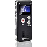 EVP Ghost Hunting Recorder Digital Voice Recorder 1536kbps Voice Activated Recorder for Lectures Audio Recorder Mini Portable