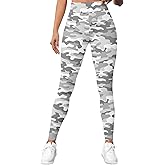 HIVICHI Printed Leggings for Women Pattern Graphic Colorful Cute Crazy High Waisted Workout Running Gym Exercise Yoga Pants