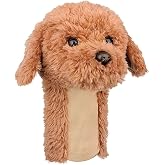 Funny Golf Club Head Covers - Doodle Dog Plush Animal Driver Headcover for 460cc Clubs - Protective Golf Club Covers for Men, Women &amp; Kids