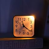 Brifit Silent Alarm Clock Bedside Battery Powered Large Display Black view 6