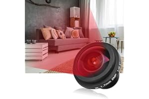 Fisheye Camera Lens, 1.7mm 170°Wide Angle Board Lens, 5MP HD Lens for CCTV Wide Angle Camera