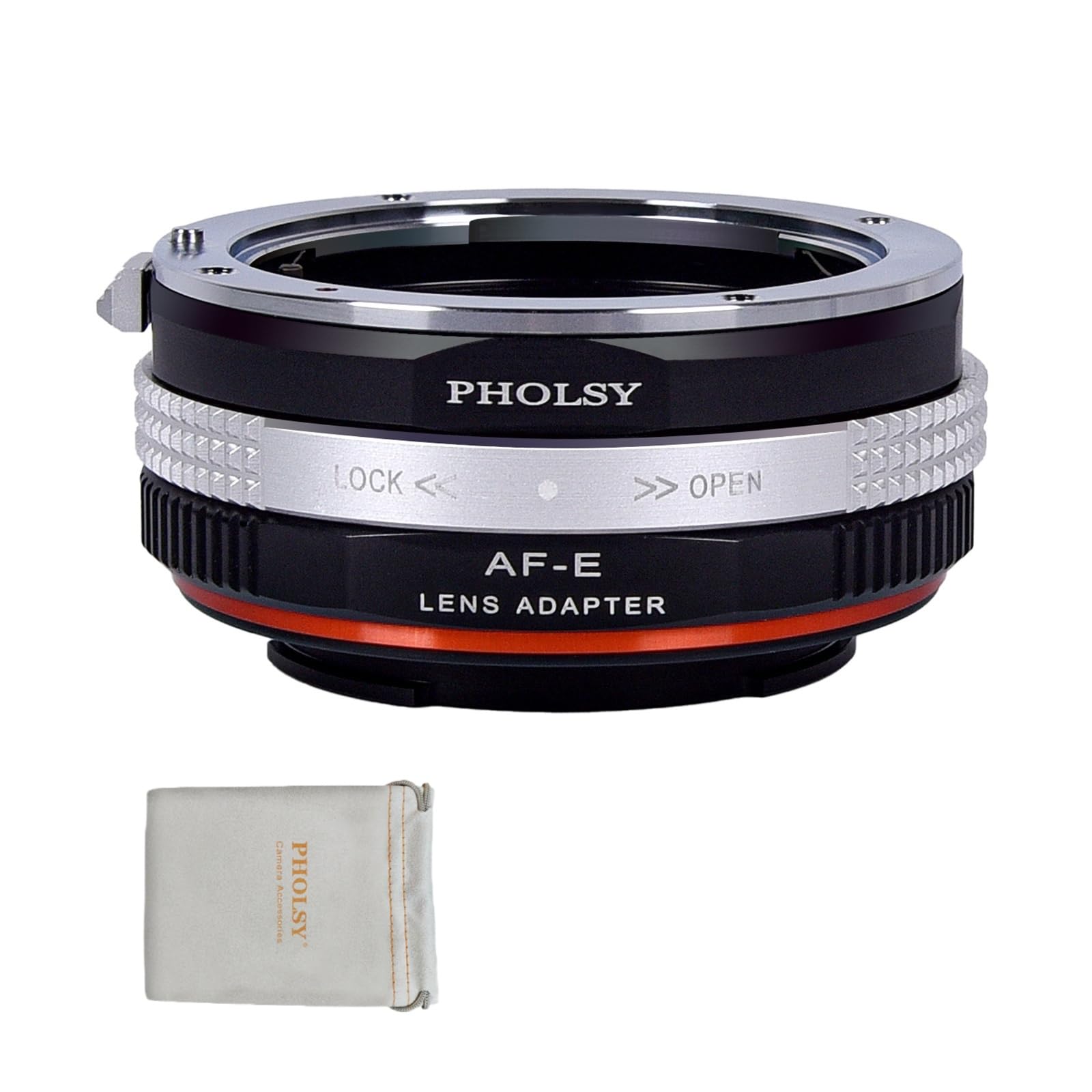 PHOLSY Lens Mount Adapter Manual Focus: Compatible with Sony A (Minolta AF) Lens to Sony E (NEX) Camera Body