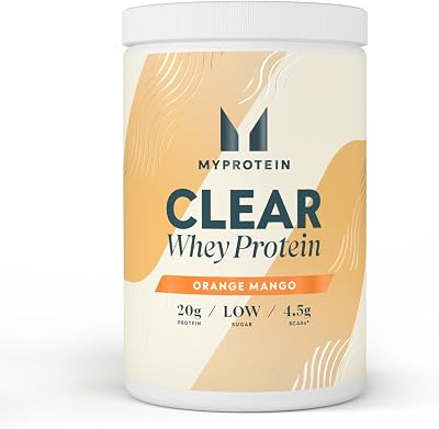 Myprotein Clear Whey Isolate Powder Orange Mango 20 Servings 20g Protein