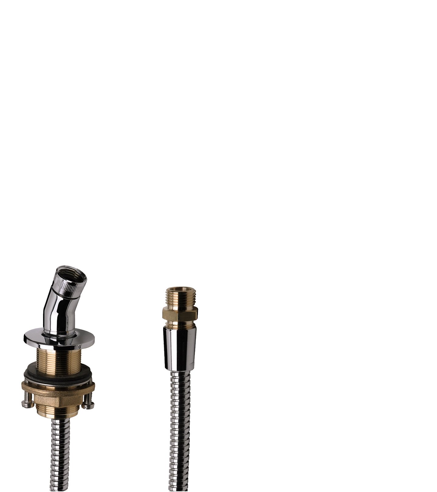 hansgrohe Shower Holder Rim Mounted, Shower Head Holder for Bath Rim mounting, Chrome 28307000