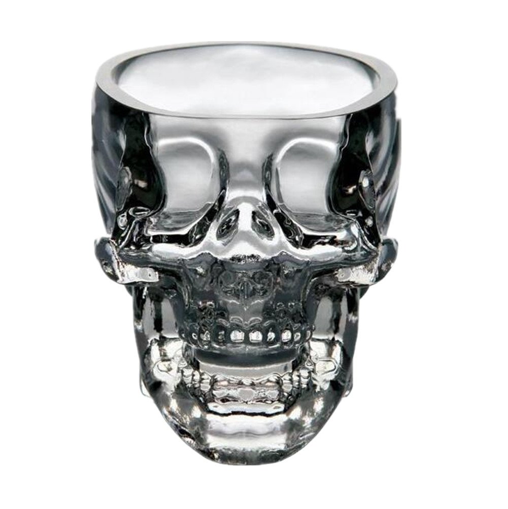 Calavera de cristal vaso 