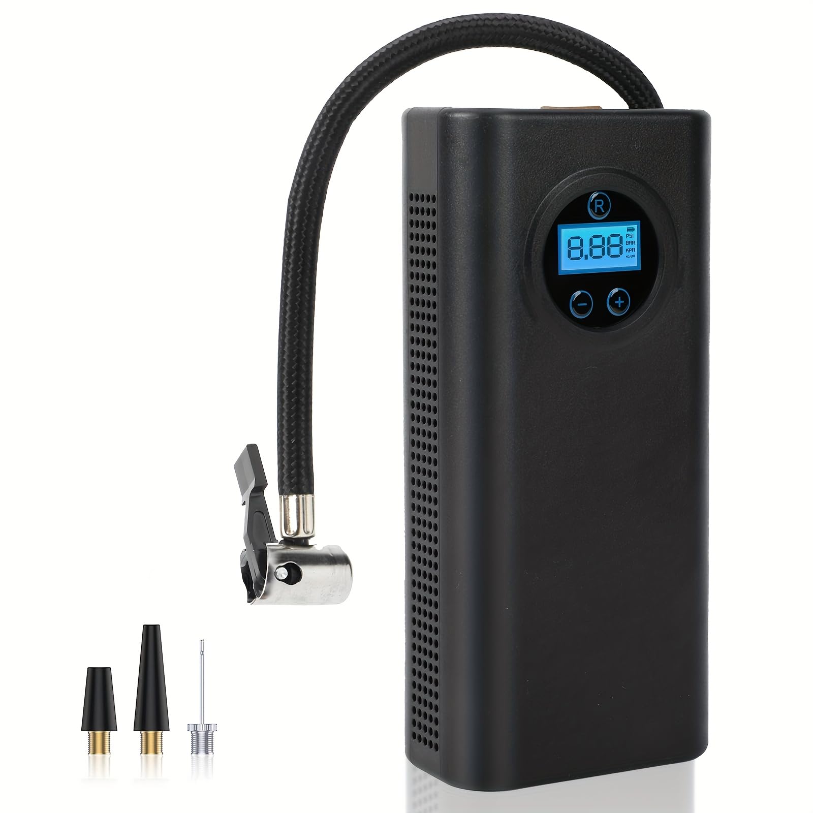 Photo 1 of *USED*
ABEAUROOSE Tire Inflator Portable Air Compressor, Cordless Air Pump for Car Tires, Electric Bike Tire Pump for Motorcycle, Ball, Bicycle