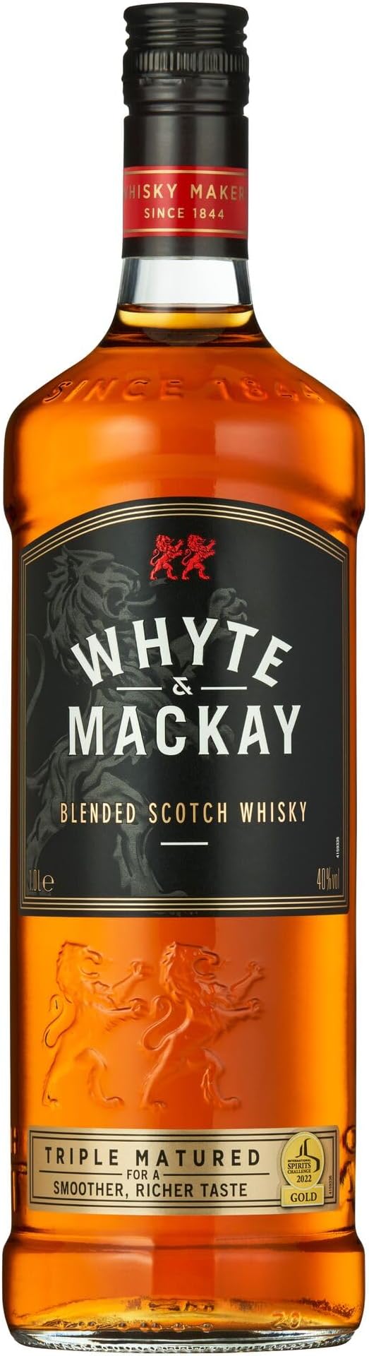 Whyte & Mackay Blended Scotch Whisky 1L 40% Richer Smoother Triple Matured