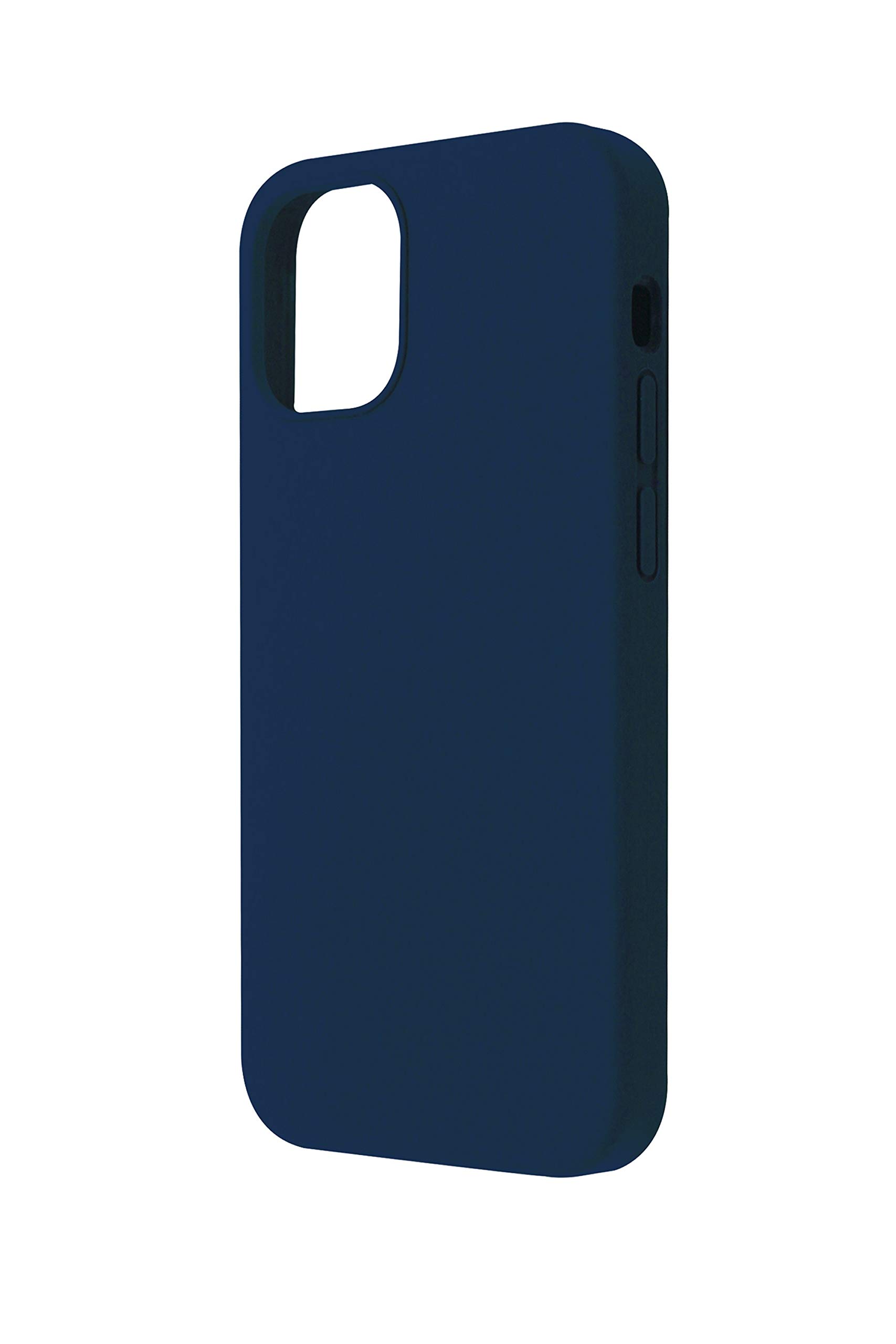 QDOS TOUCH Silicone Case with Microfibre Lining & Raised Bevel Edges for iPhone 12 Pro Max - Navy