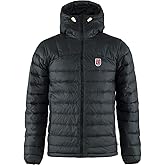 Fjällräven Expedition Pack Down Hoodie Jacket Men's Winter Insulated Coat, Black, XXL