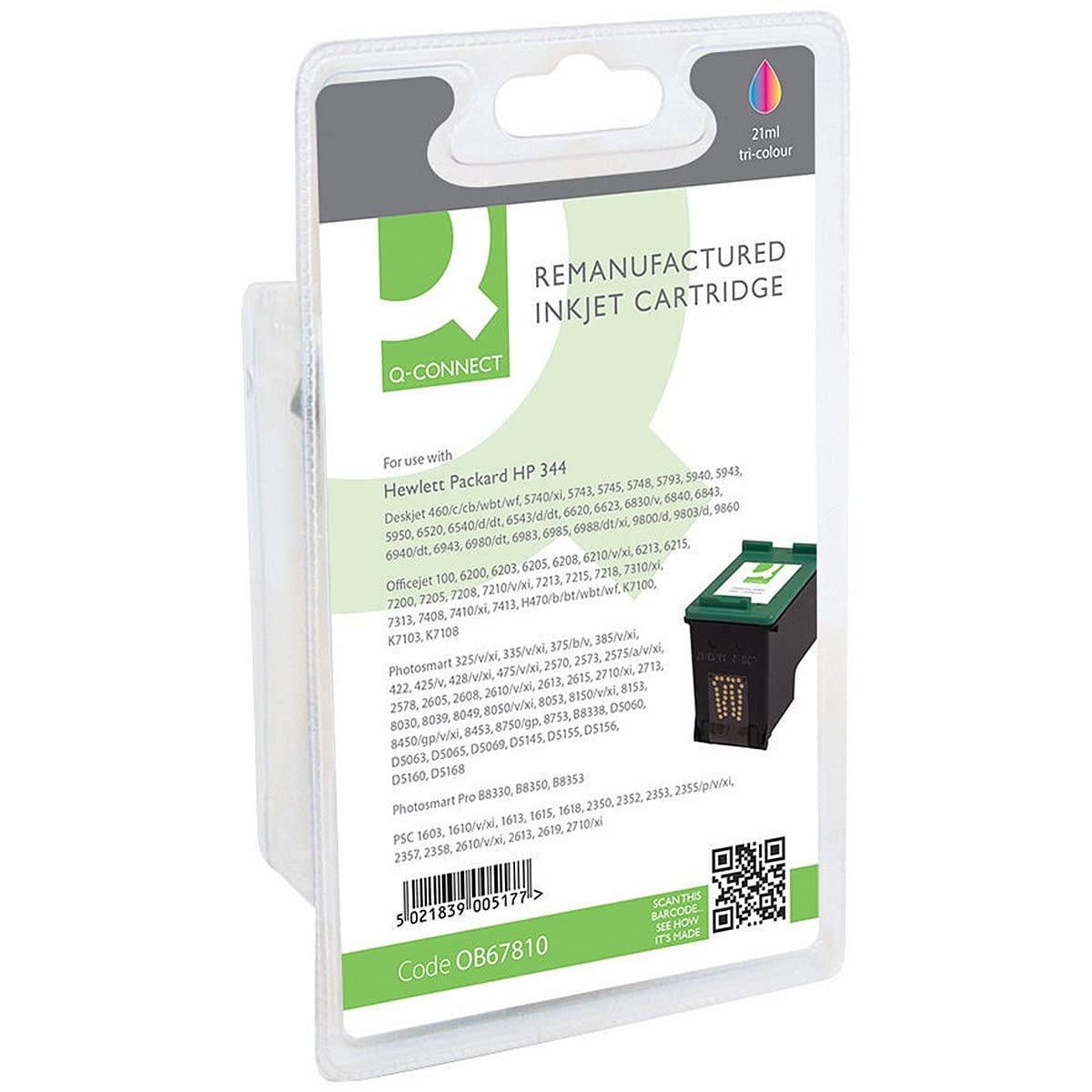 Q-Connect HP 344 Remanufactured Colour Inkjet Cartridge