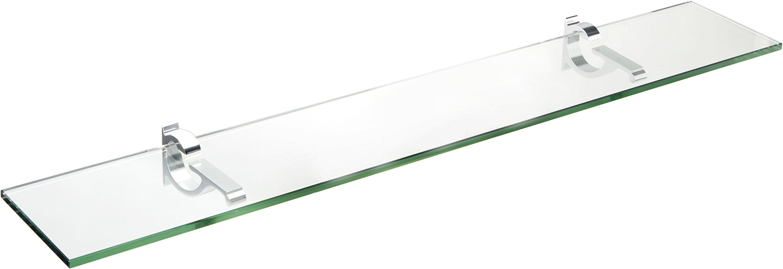 Spancraft Glass Monarch Glass Shelf, Chrome, 12 x 30