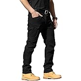 AUTIWITUA Men's Tactical Pants Water Resistant Cargo Pants Lightweight Outdoor Hiking Work Pants(No Belt)