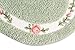JSJ_CHENG Soft Microfiber Coins-Round Rose Floral Doormats Bath Rugs and Mats,TPR Rubber Backing Non Slip, 17-inch By 30-inch (Green)