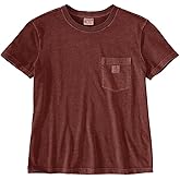 Carhartt Womens Relaxed Fit Lightweight Short Sleeve Garment Dye Pocket T-Shirt