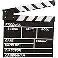 BERON Professional Vintage TV Movie Film Clap Board Slate Cut Prop Director Clapper -Black