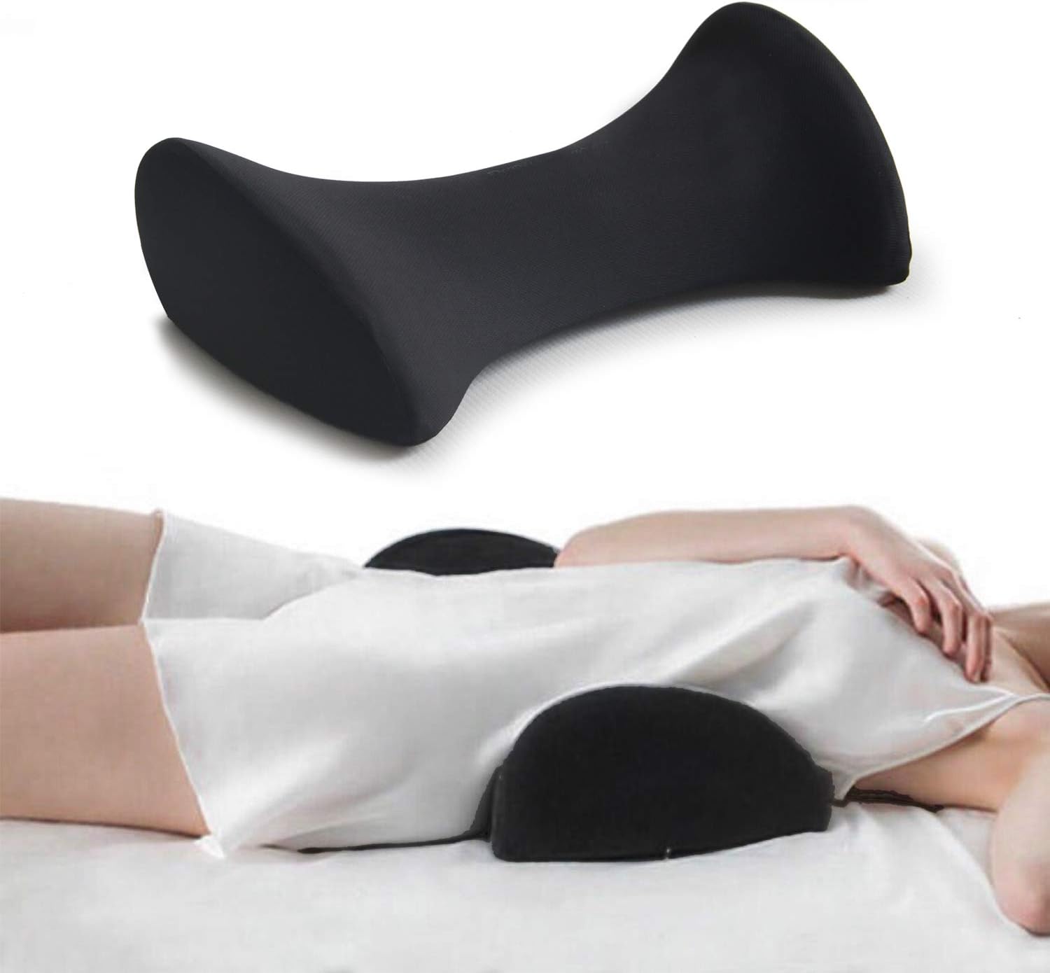 Buy Grin Health UltraSoft Lumbar Support Pillow for Sleeping, Memory