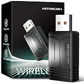 HEYINCAR+ H-Air Wireless CarPlay & Android Auto Adapter, 2026 Upgrade, Plug & Play USB Dongle, Convert Wired CarPlay Auto to Wireless, No Latency, Fast Connection, for Apple iPhone & Android Phones