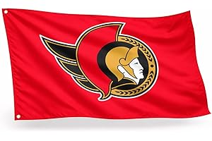 Ottawa Hockey Flag Senator 3x5 FT – Ottawa Fan Inspired Banner, Premium Polyester, Fade Resistant, Double Stitched, with Meta