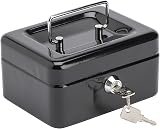 Burg-Wächter Black 6 inch Cash Box Security Money Box CB01BK 152x80x115mm view 1