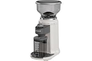JASSY Conical Burr Coffee Grinder for Espresso with Precision Electronic Timer, 30 Degree Setting Coffee Bean Grinder(Up)