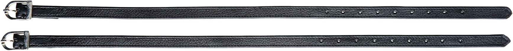 Riding World Unisex Adult 922068 Soft Leather Spur Straps - Black, N/A
