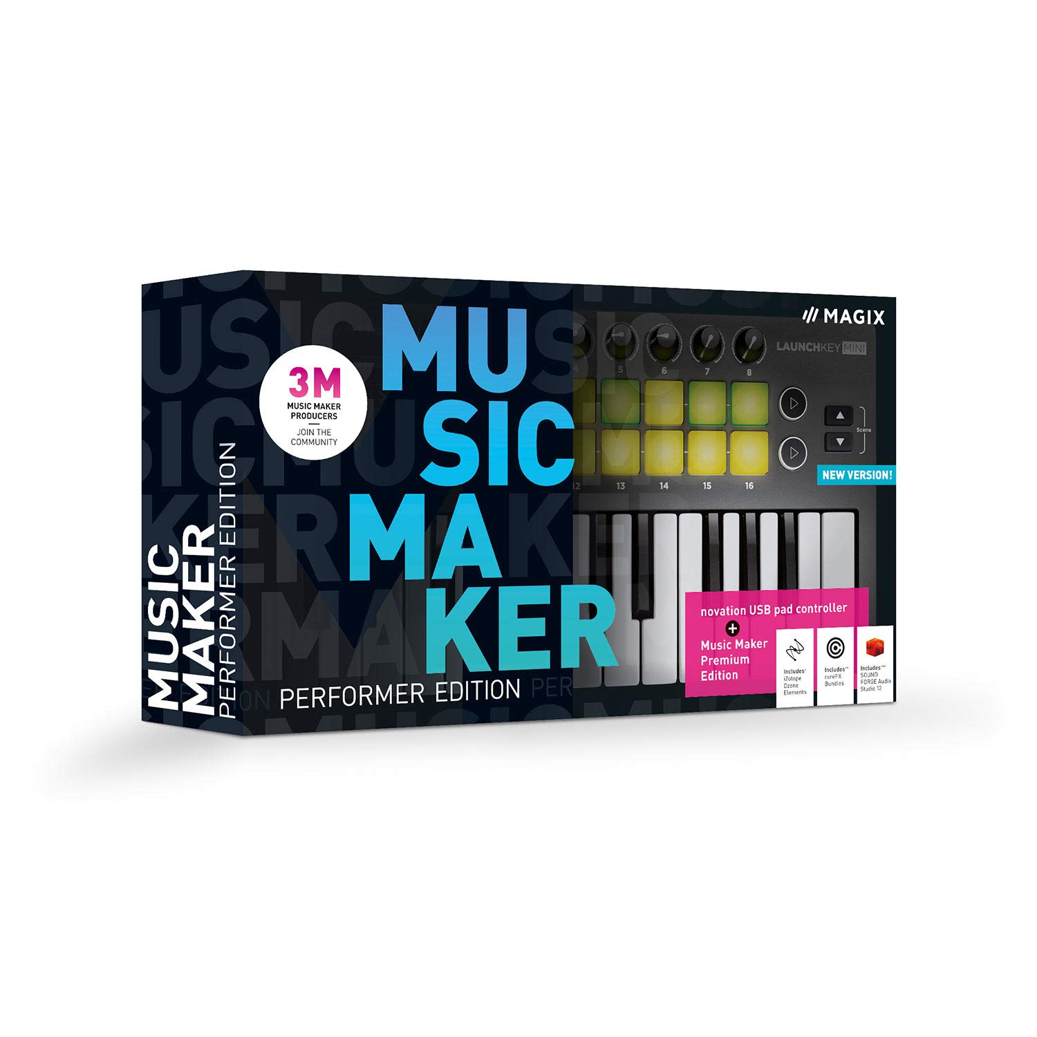 Music Maker - 2020 Performer Edition - Music Maker Premium 2020 Edition + USB pad controller.|Performer|several|endless|PC|Disc